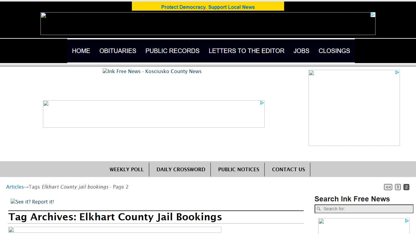 Elkhart County jail bookings – Page 2 – InkFreeNews.com